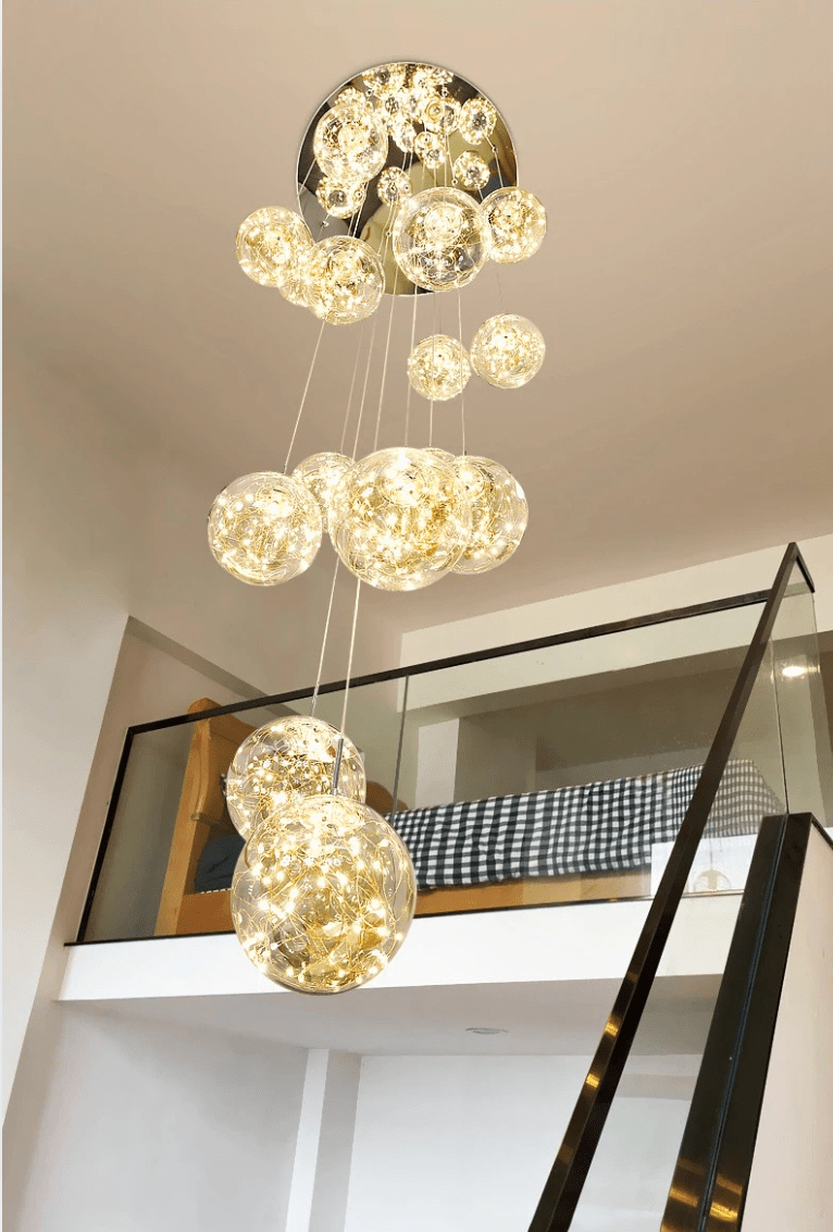 Grand lustre pour plafond haut