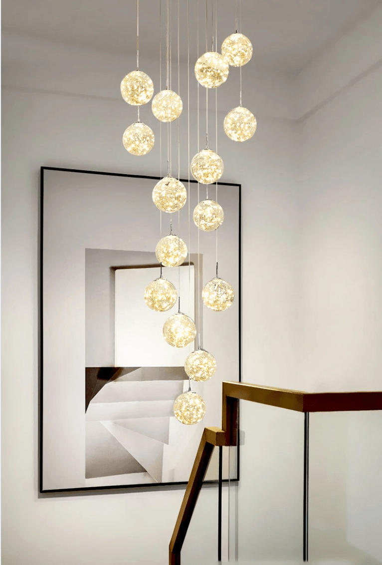 Grand lustre pour plafond haut
