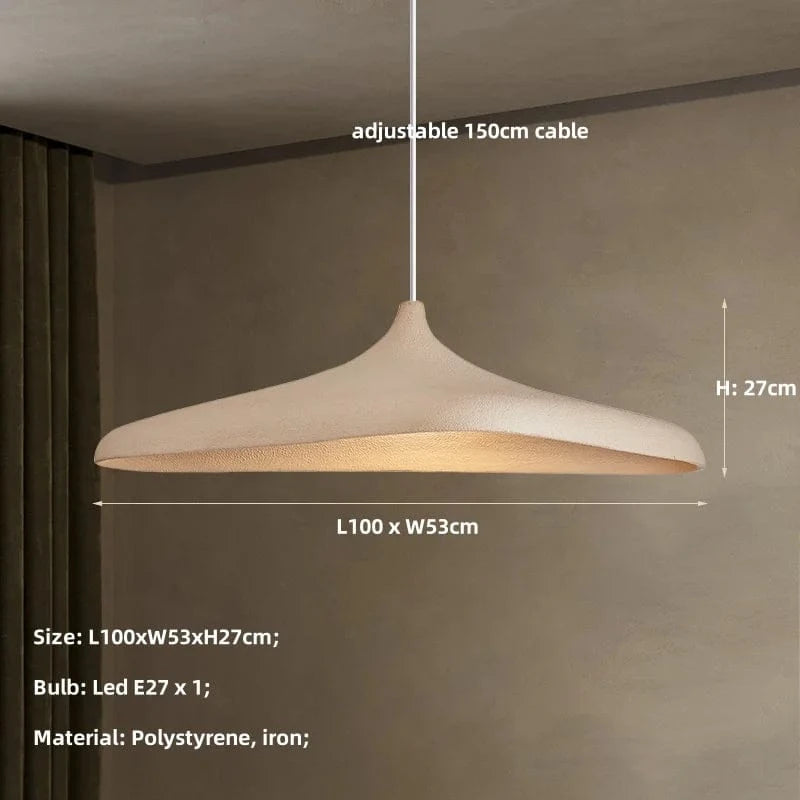 100x53x27cm / LUMIÈRE NEUTRE 4200K Grande suspension moderne