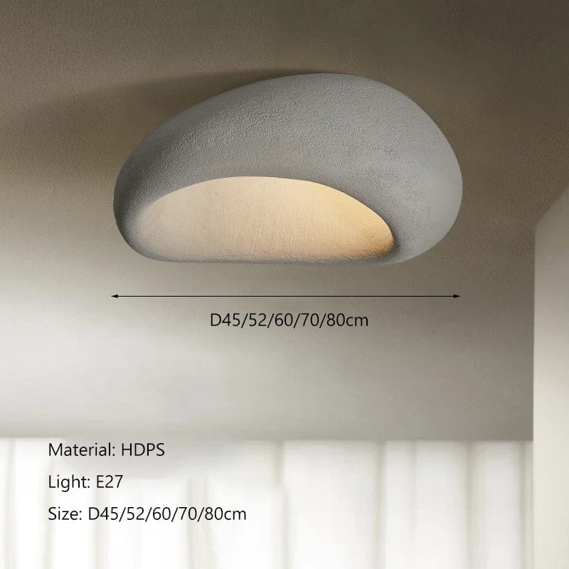 GRIS CIMENT / DIAMÈTRE 45 CM / LUMIÈRE FROIDE 6500K Luminaire plafonnier design