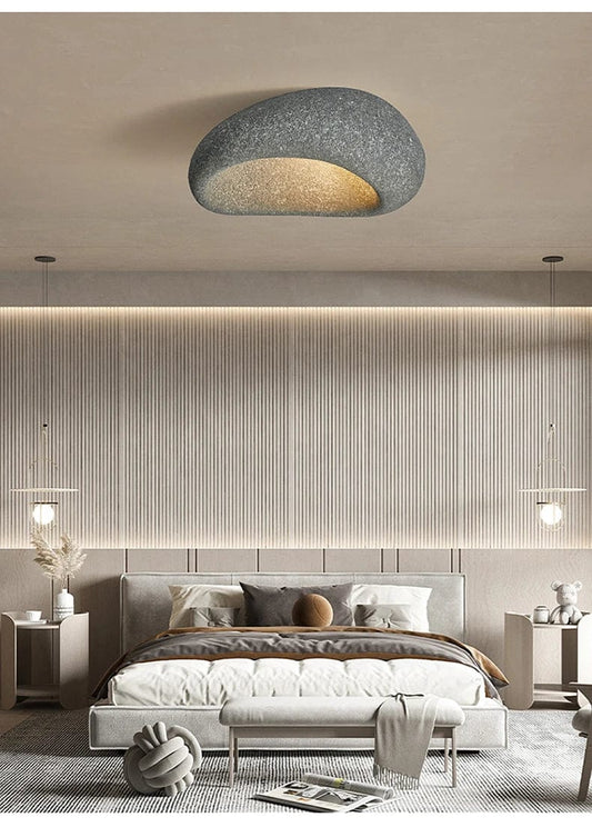 GRIS GRANITE / DIAMÈTRE 45 CM / LUMIÈRE FROIDE 6500K Luminaire plafonnier design