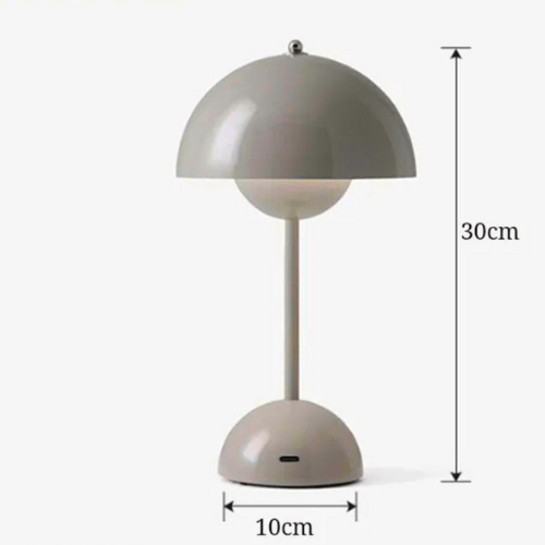 GRIS Lampe champignon sans fil