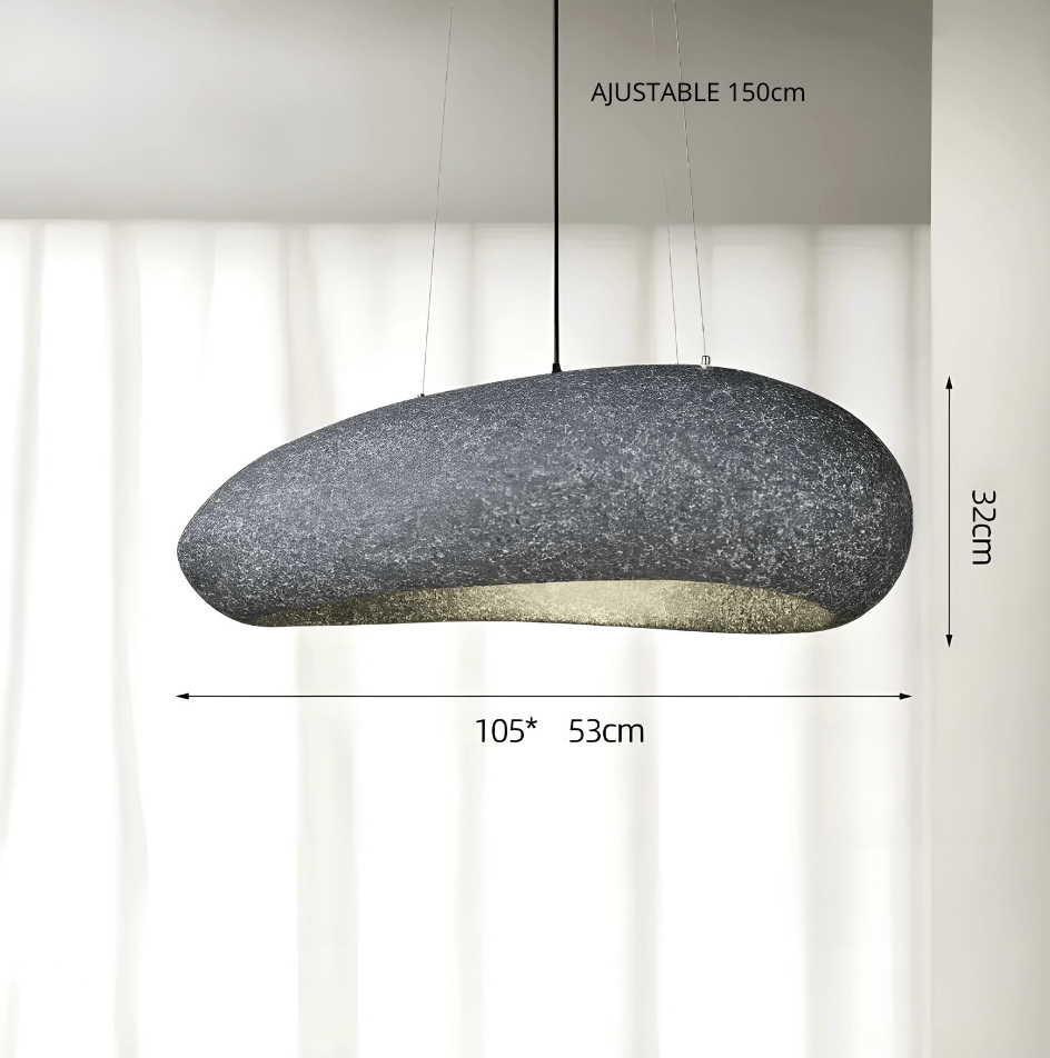 GRIS PROFOND Suspension grand diamètre