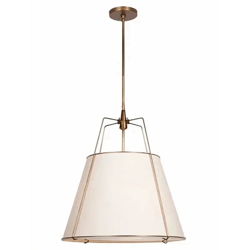 gold / D60xH65cm / White Light Gros abat-jour suspension