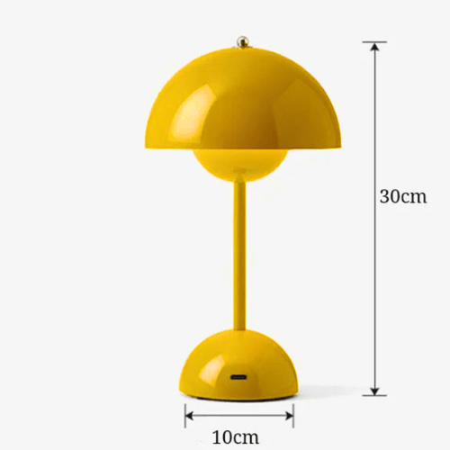 JAUNE Lampe champignon sans fil