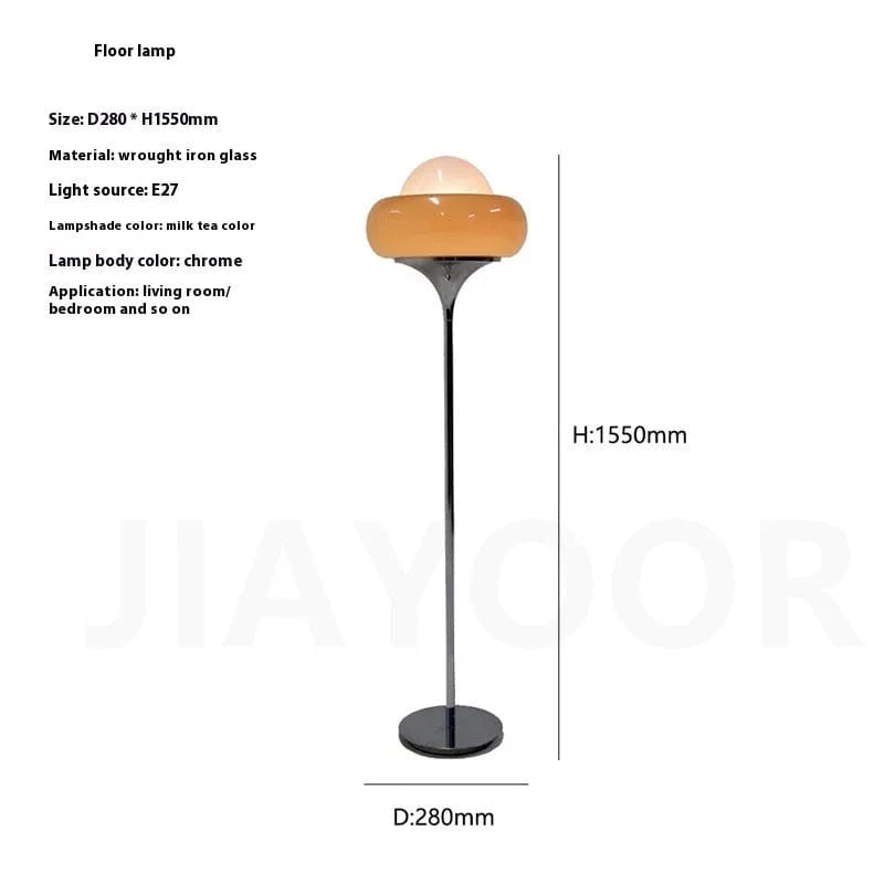 yellow floor lamp / 3-color light Lampadaire bauhaus