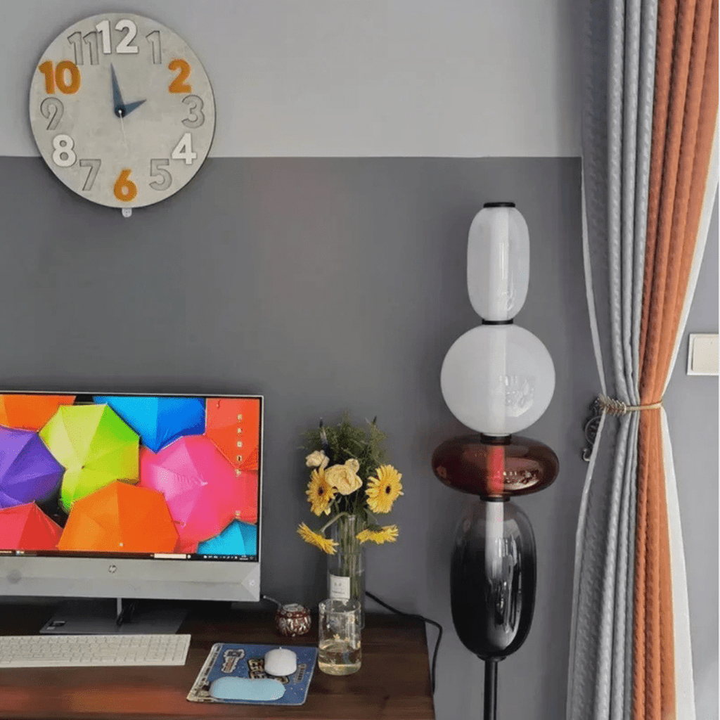 Lampadaire en verre design