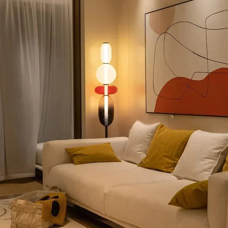 Lampadaire en verre design