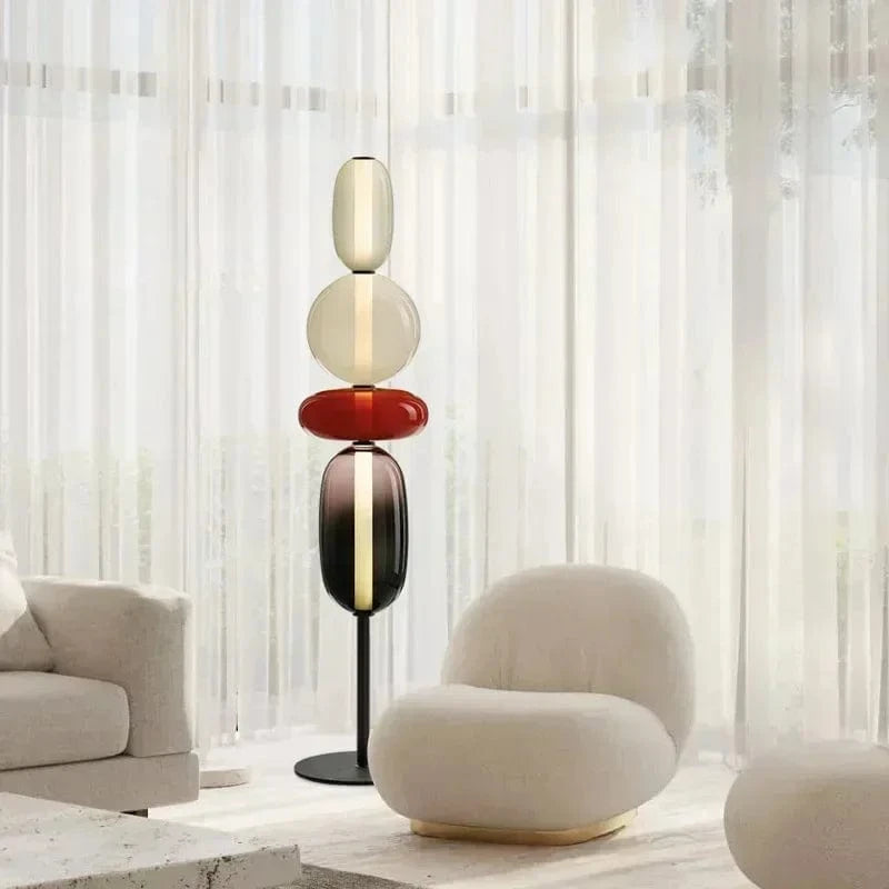 Lampadaire en verre design