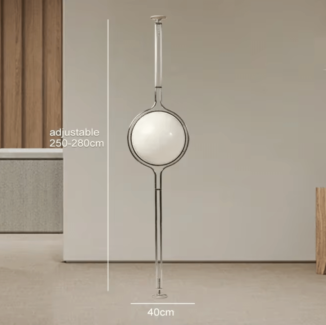 BOULE ORIGINALE / BLANCHE / LUMIÈRE CHAUDE Lampadaire globe