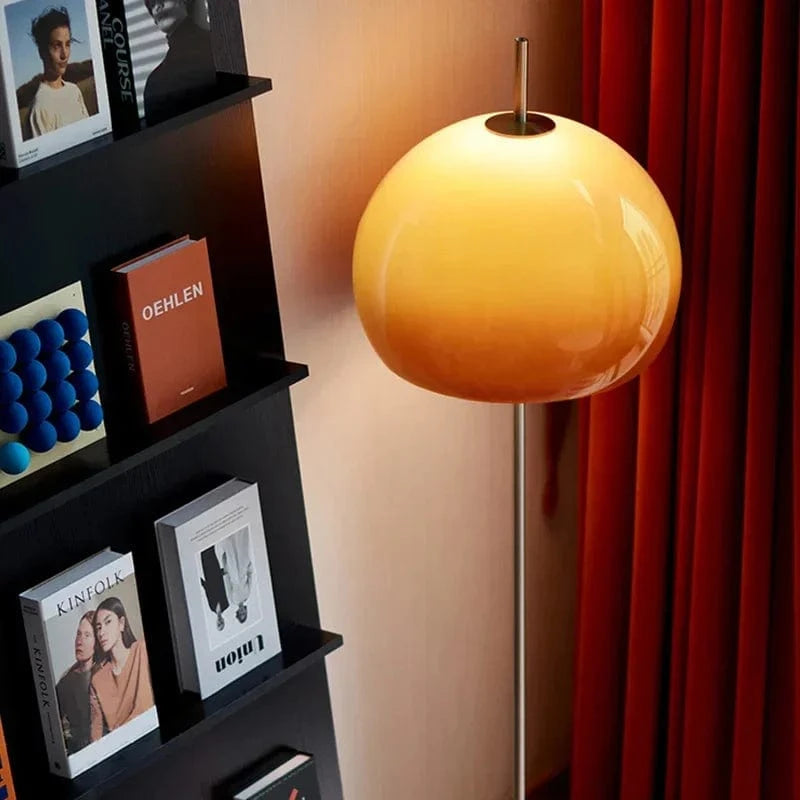 Lampadaire orange vintage