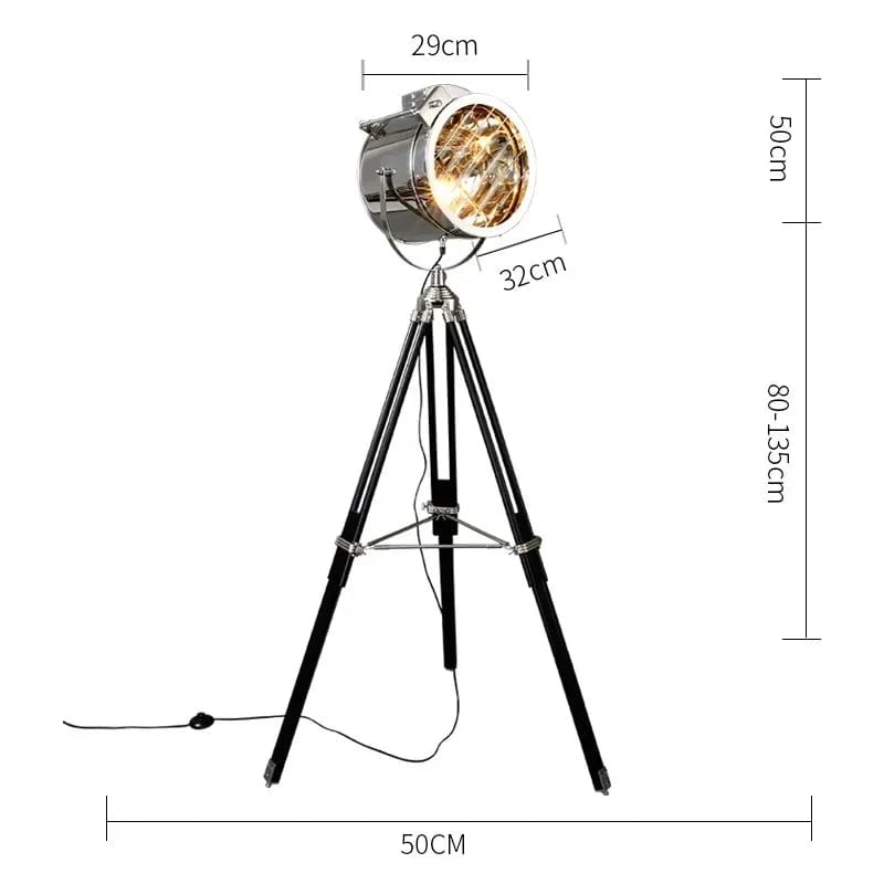 Lampadaire trepied projecteur