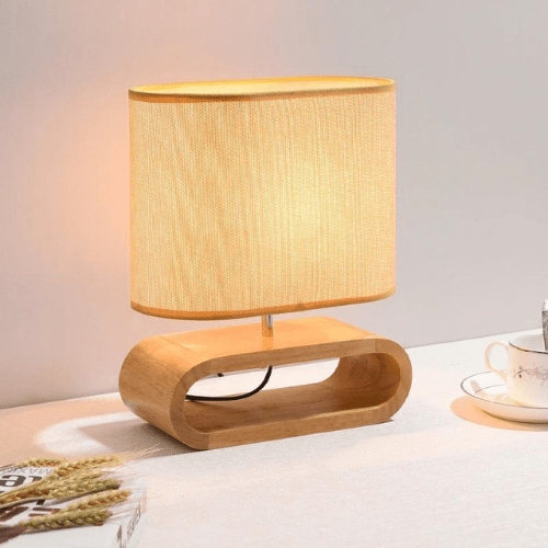 Lampe à poser bois