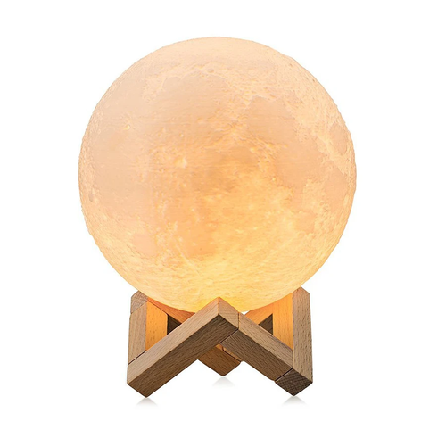 Lampe à poser boule lune galaxie