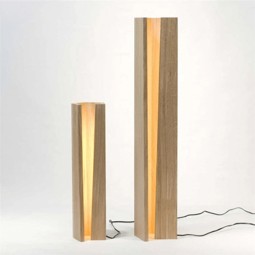 Lampe à poser en bois