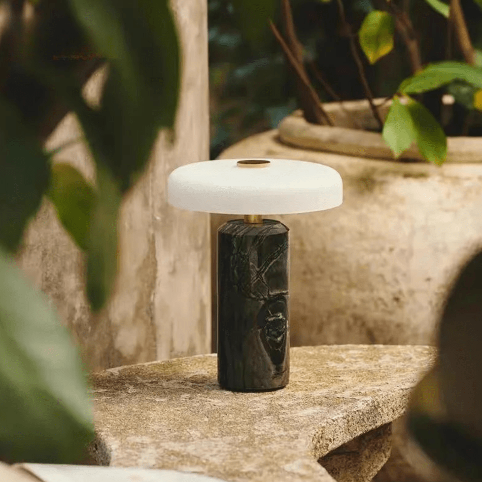 Lampe à poser pied marbre