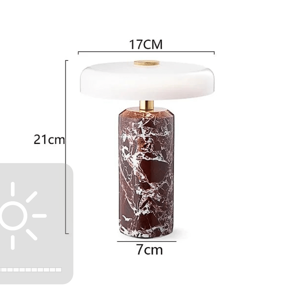 Lampe à poser pied marbre
