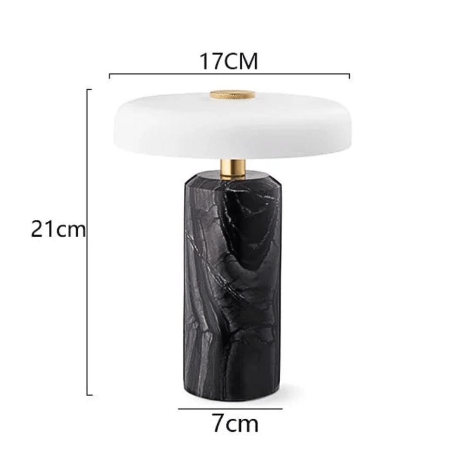 NOIR / OUI Lampe à poser pied marbre