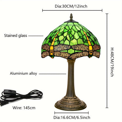 Morning glory table lamp lampe a poser style tiffany blanc