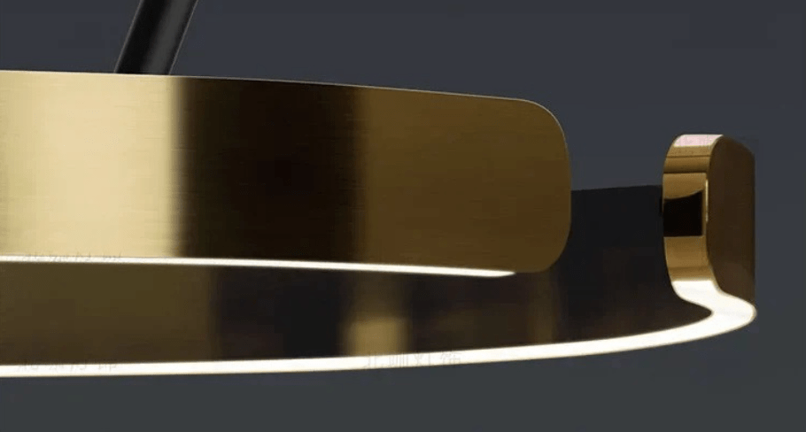 Lampe anneau sur pied