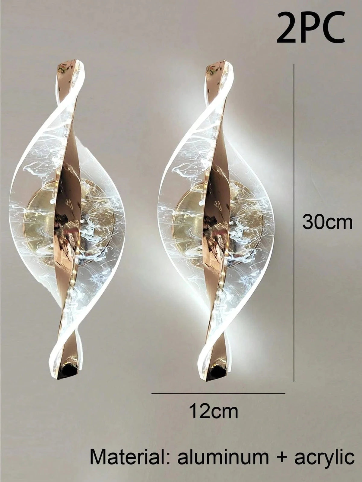 DORÉ D  X 2 PIÈCES Lampe applique murale design