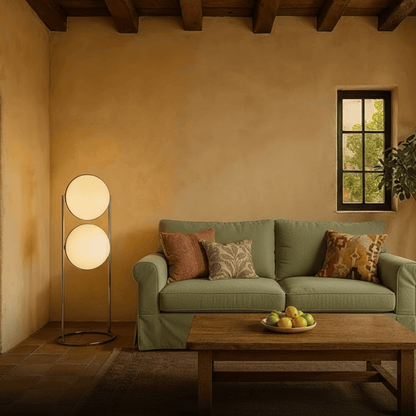 Lampe boule sur pied design