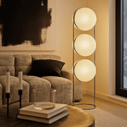 Lampe boule sur pied design