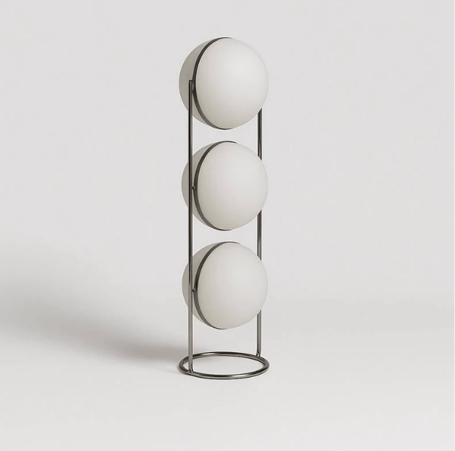 Lampe boule sur pied design