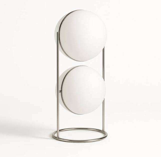 Lampe boule sur pied design