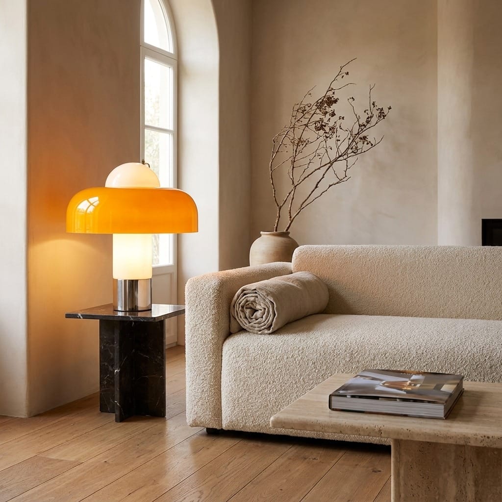 Lampe champignon design Italien
