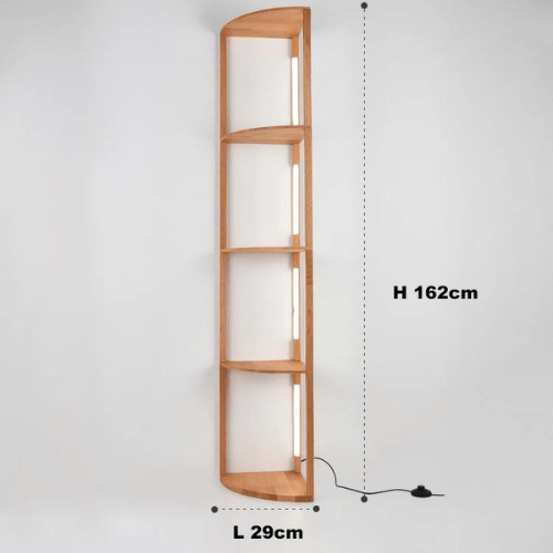 LAMPE D'ANGLE 4 ÉTAGES / BLANC CHAUD Étagère lumineuse