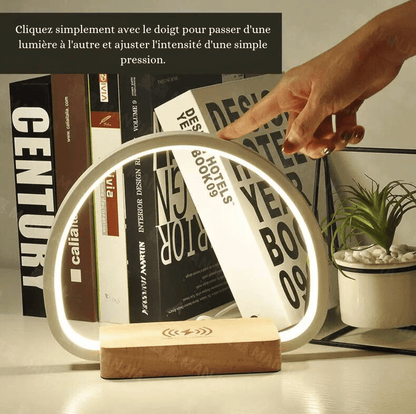 Lampe de chevet avec chargeur téléphone