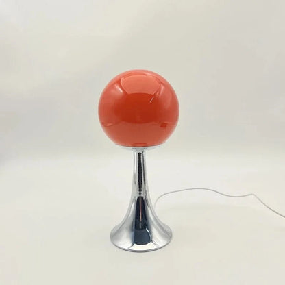 ROUGE Lampe de chevet boule en verre