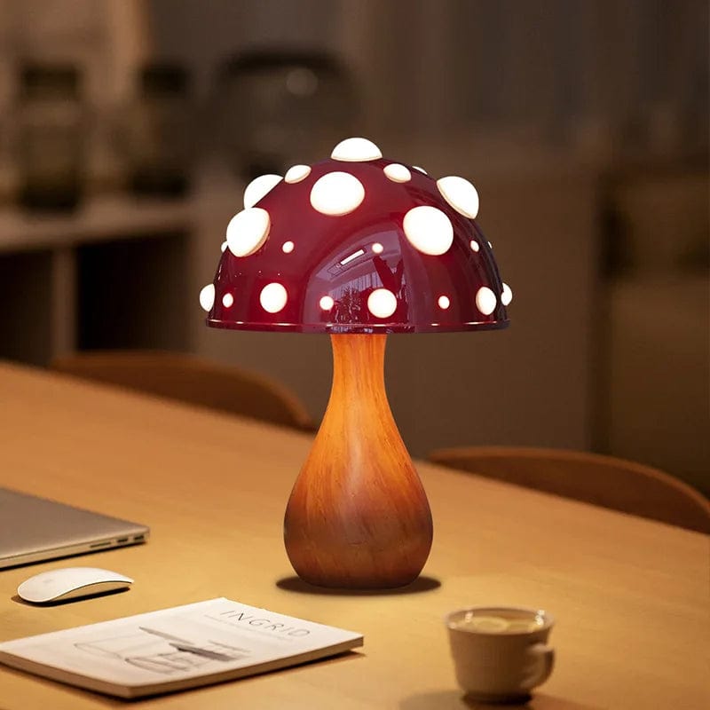 Lampe de table champignon