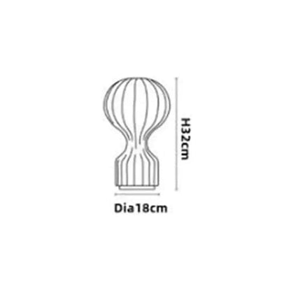 Dia18cm / US plug / Warm light Lampe de table en tissu