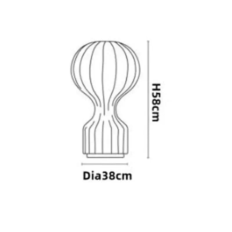 Dia38cm / AU plug / Cold light Lampe de table en tissu