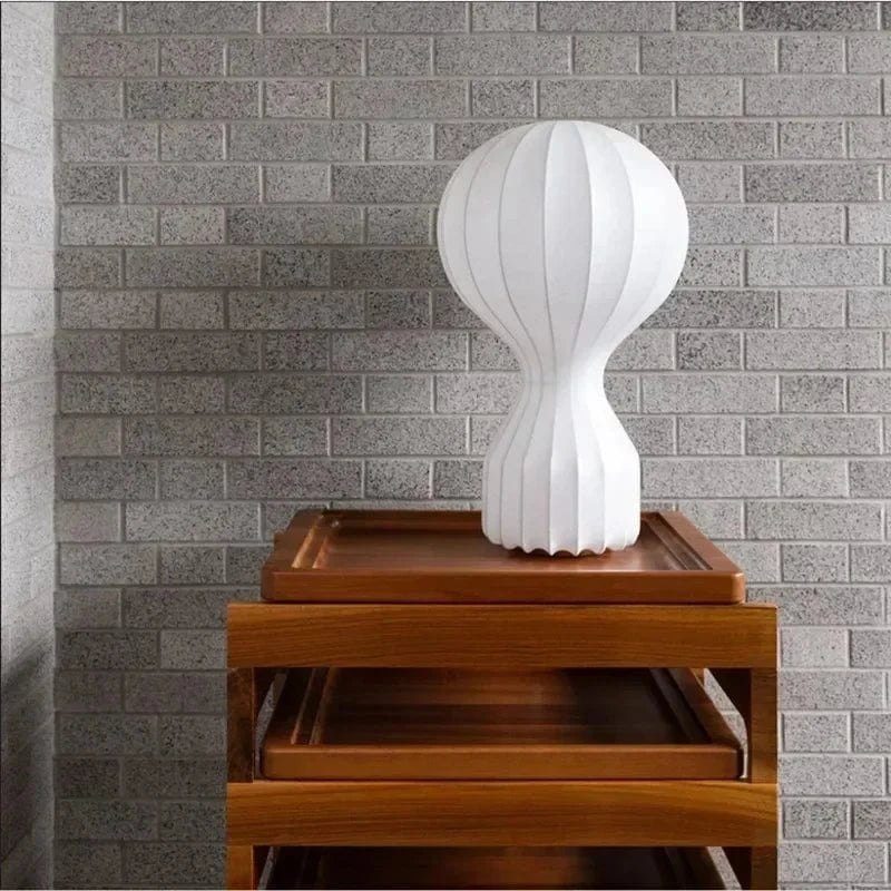 Lampe de table en tissu