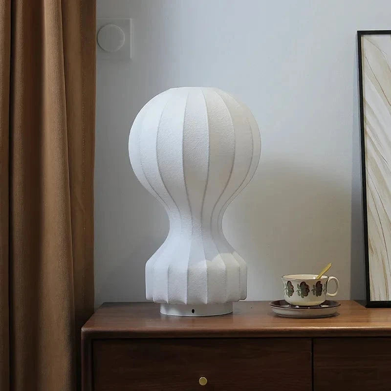 Lampe de table en tissu