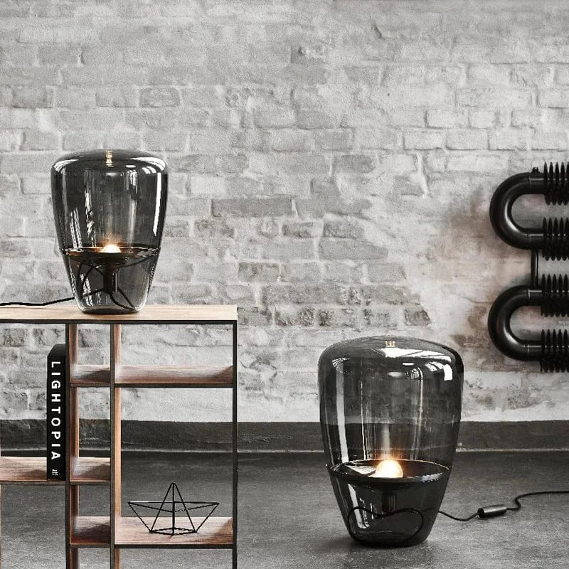 Lampe en verre design