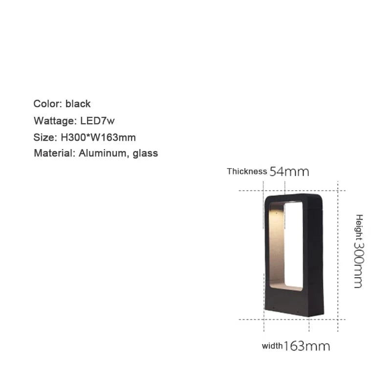 LUMIÈRE CHAUDE / 30 CM Lampe exterieur moderne