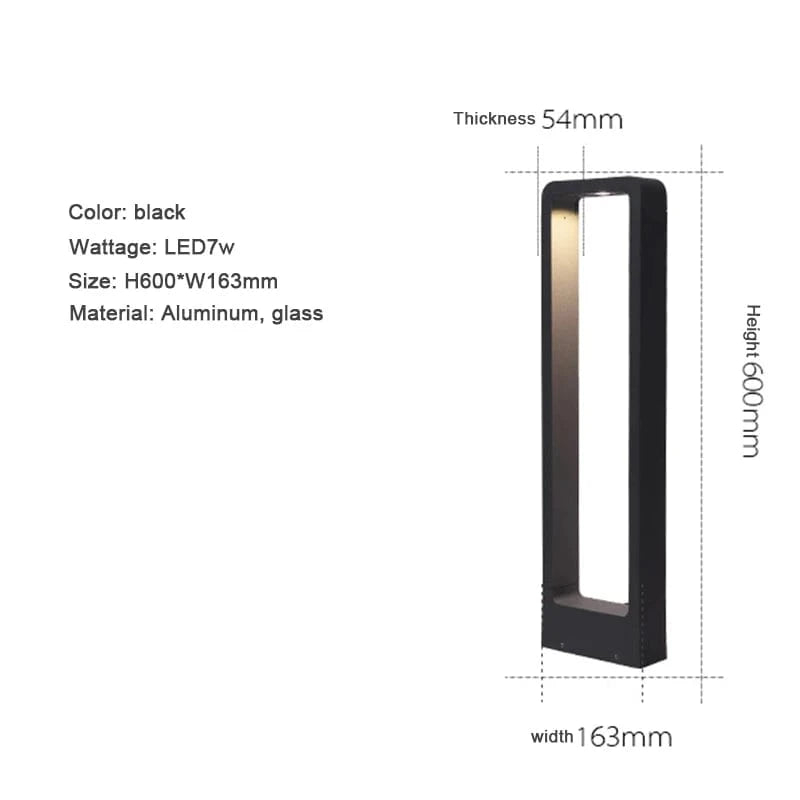 LUMIÈRE CHAUDE / 60 CM Lampe exterieur moderne
