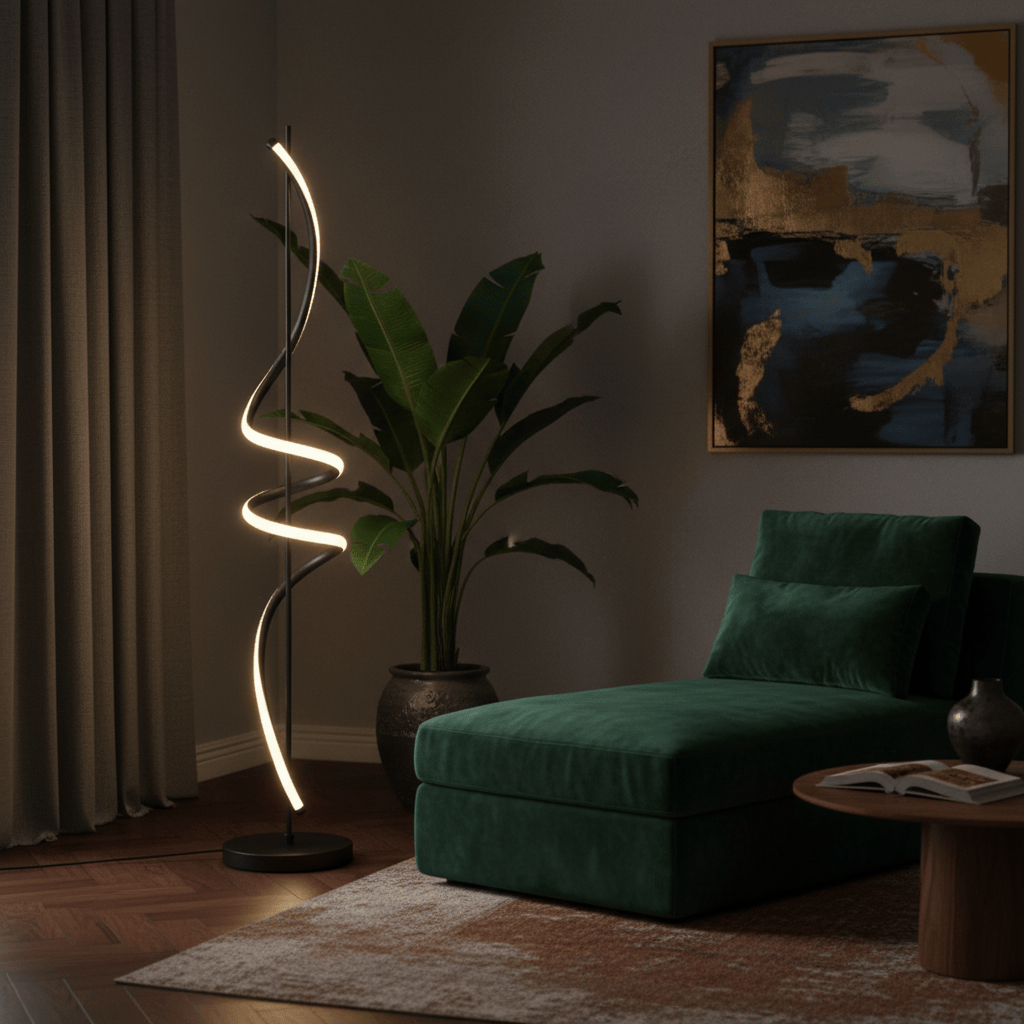 Lampe led sur pied avec variateur