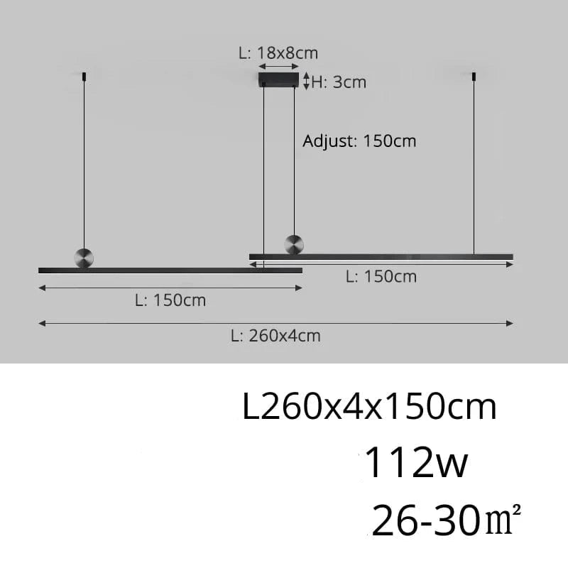 B 150x150cm / 3 Colors no remote Lampe LED Suspendue à Longue Bande