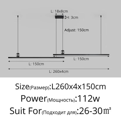 B 150x150cm / 3 Colors no remote Lampe LED Suspendue à Longue Bande