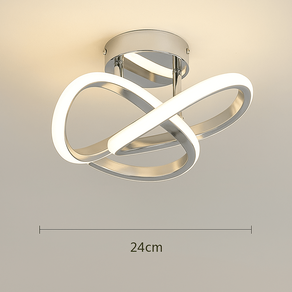 ARGENT / TRICOLORE (CONTRÔLE TÉLÉCOMMANDE) Lampe Plafond Design