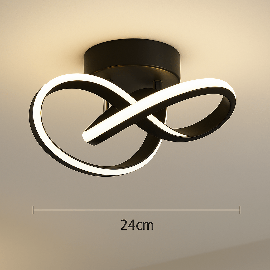 NOIR / TRICOLORE (CONTRÔLE TÉLÉCOMMANDE) Lampe Plafond Design