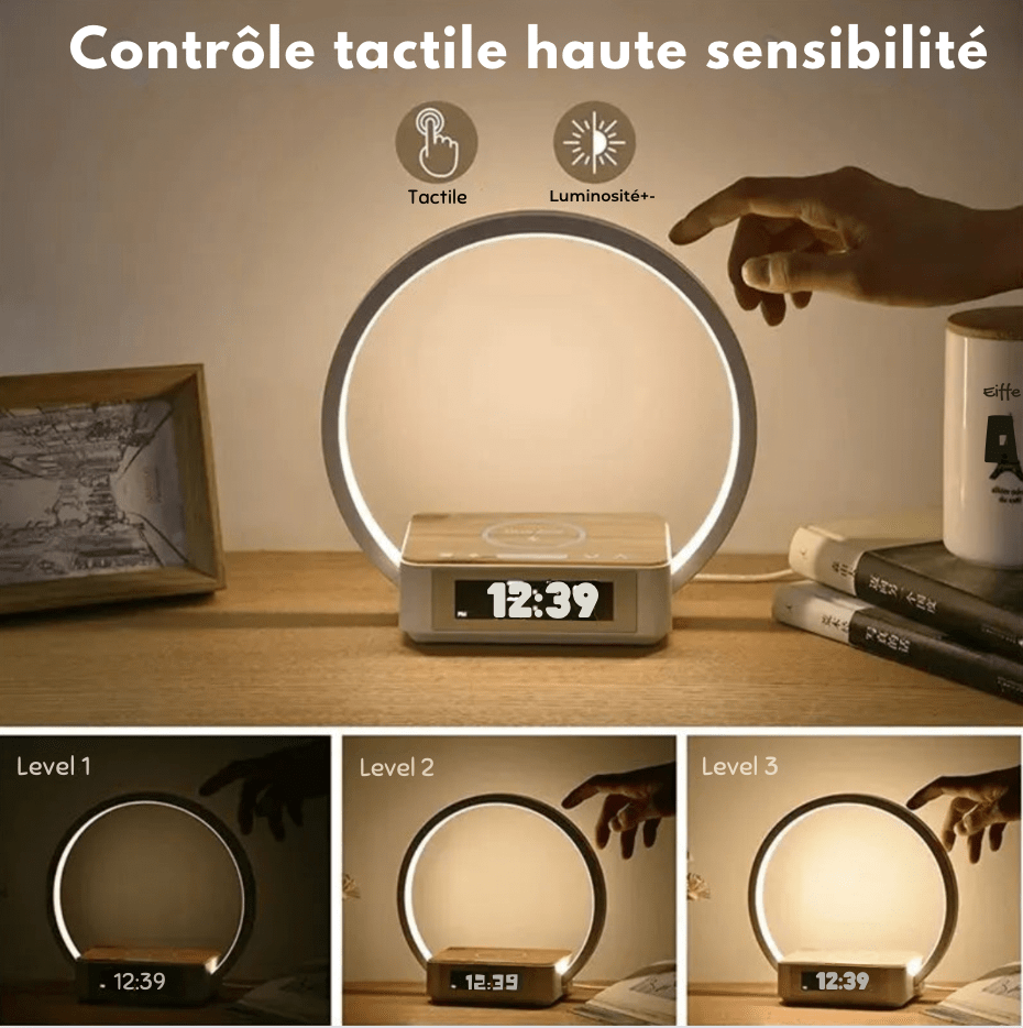 lampe reveil chargeur induction