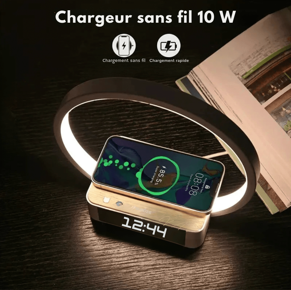 lampe reveil chargeur induction