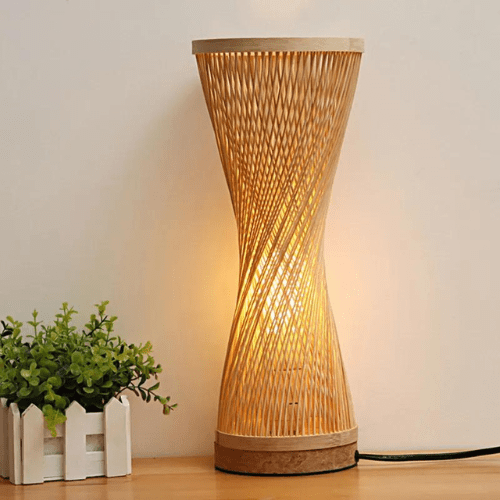 Lampe rotin