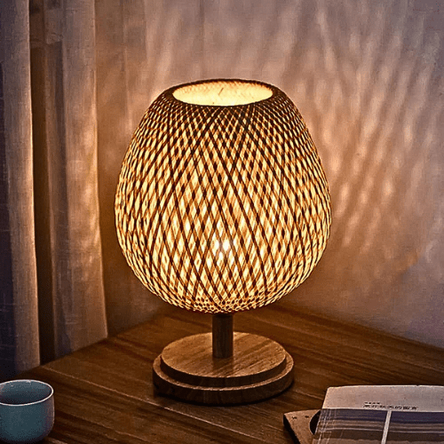 Lampe rotin à poser